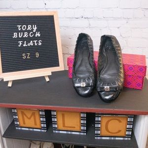 Cap toe Tory Burch Flats